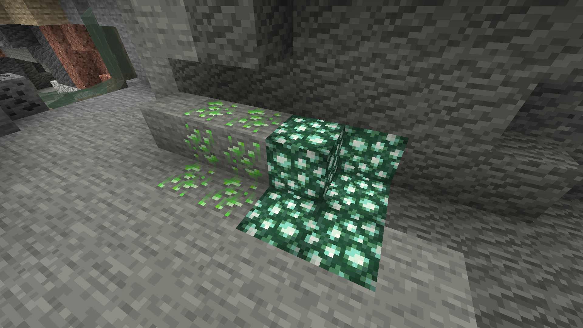 Slime ore and Green Crystal - which only appear in swamps