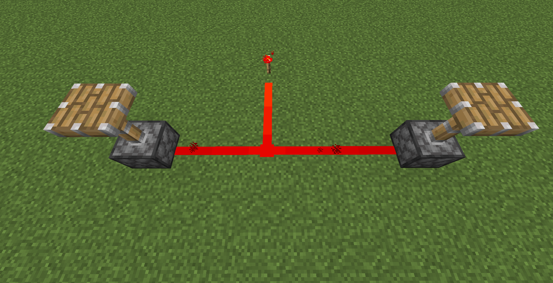 on redstone with pistons