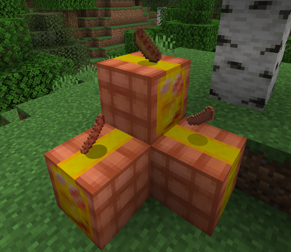 Hotdog blocks with items