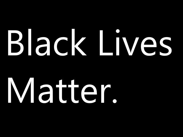 A black lives matter poster