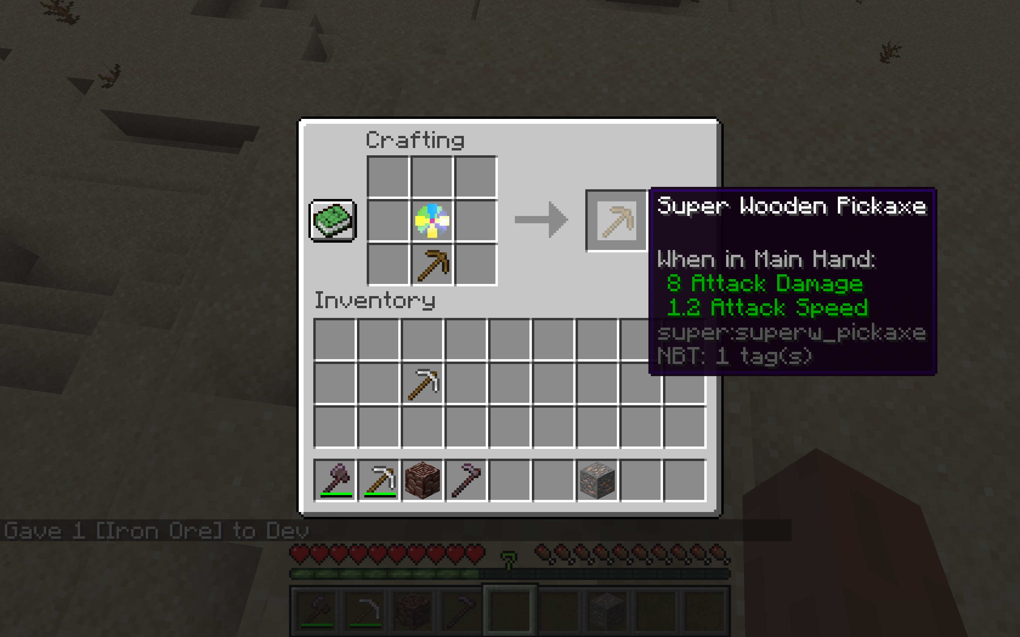 How to make Super Wooden Pickaxe