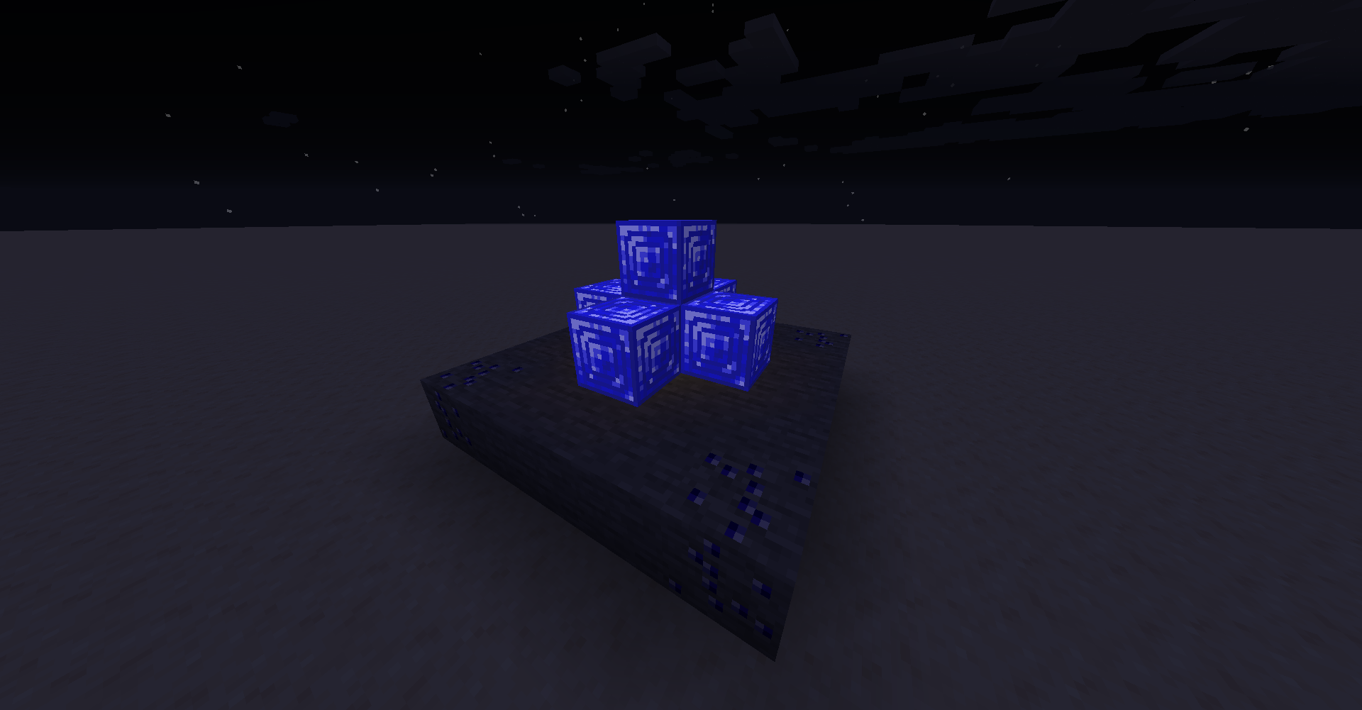 Block of Sapphire in the Dark