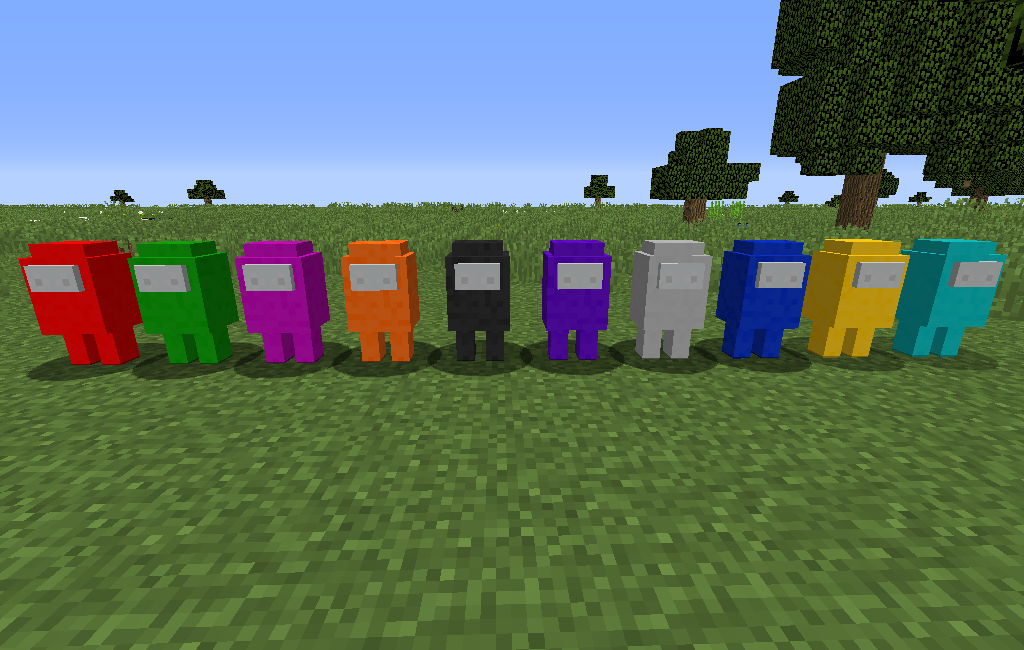 Among Us Mobs Mod for Minecraft 1.12.2