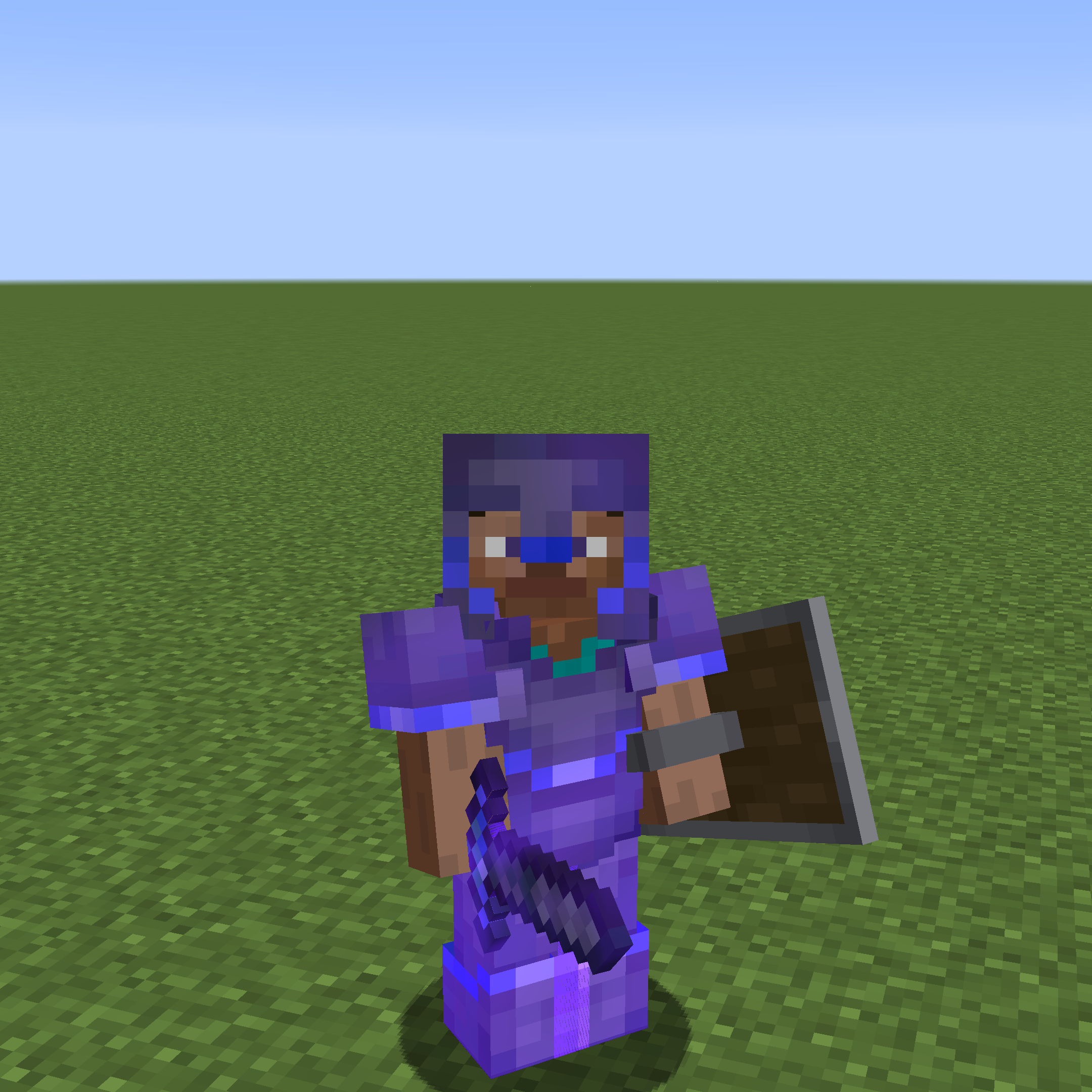 Enderite Armor on Steve