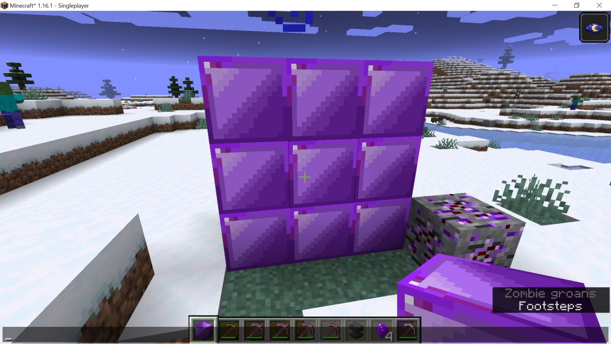 Amethyst Block Wall