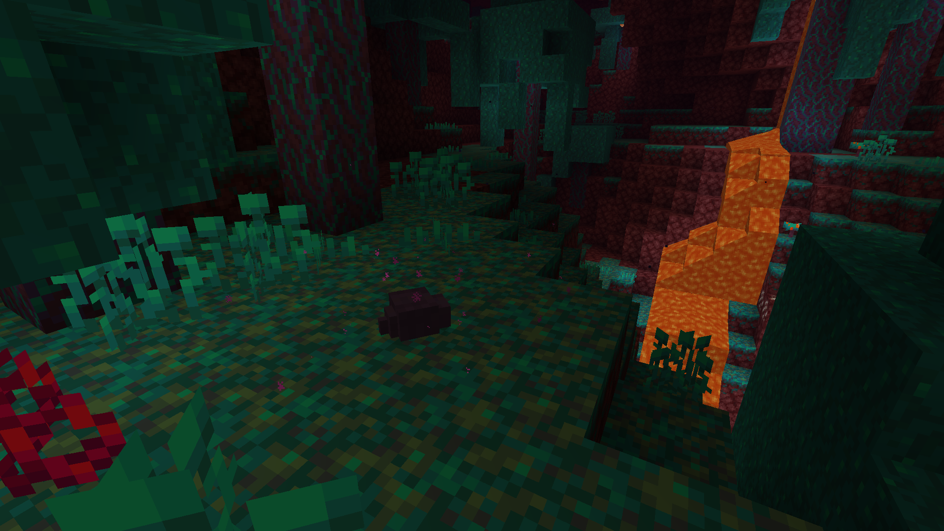 Endermites spawning in Warped Forest