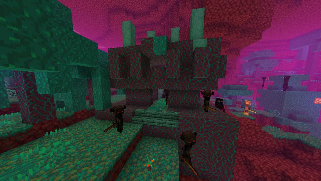 A warped temple full of rebels and looters