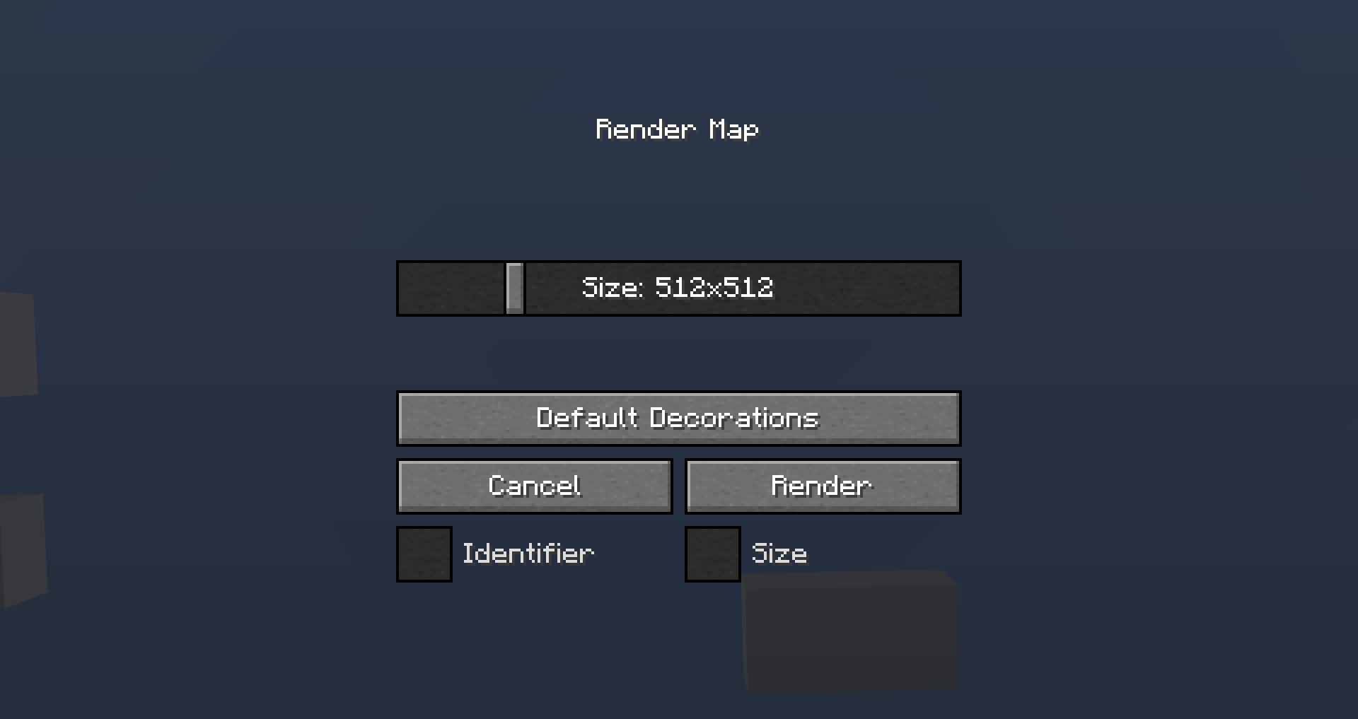 Map Render Configuration