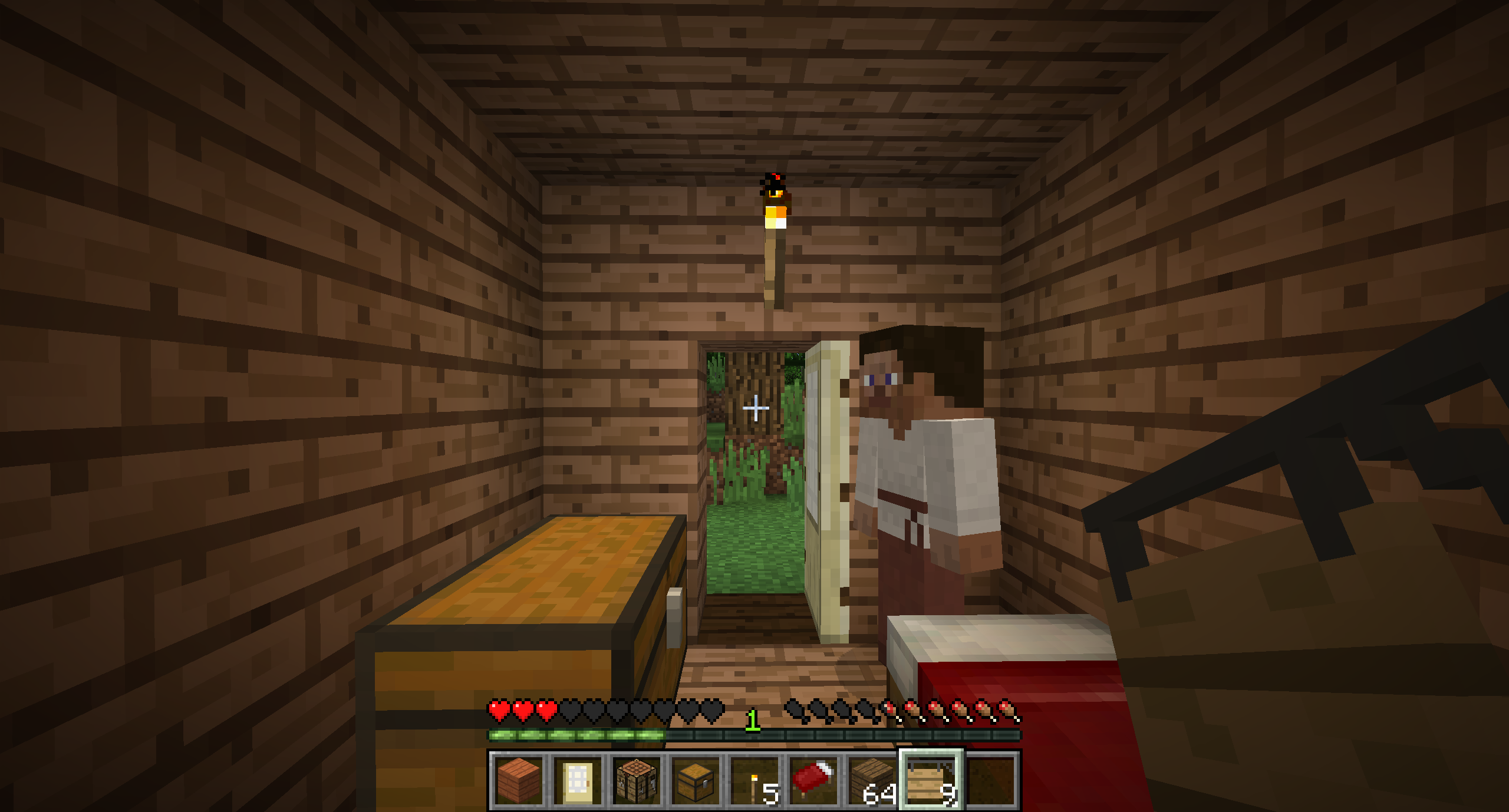 This is what the inside of a rectangular room should look like for using the Housing Sign.