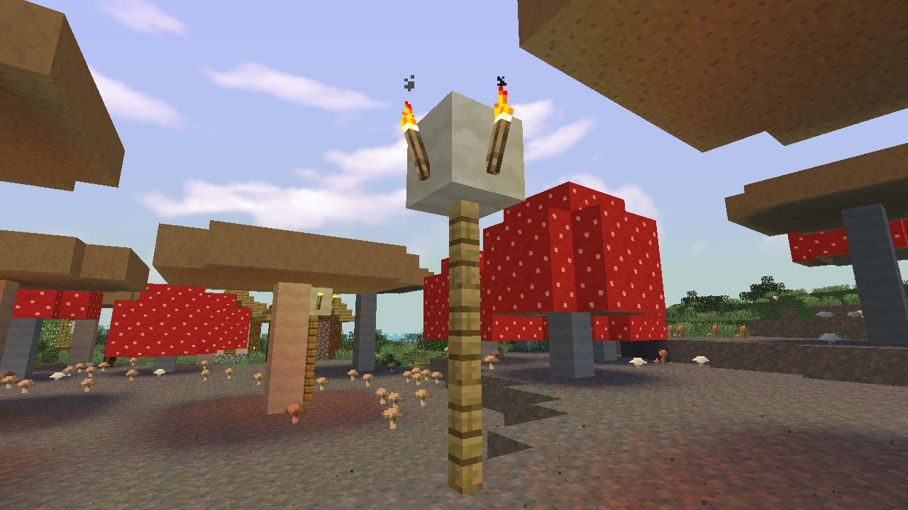 Mushroom village torch