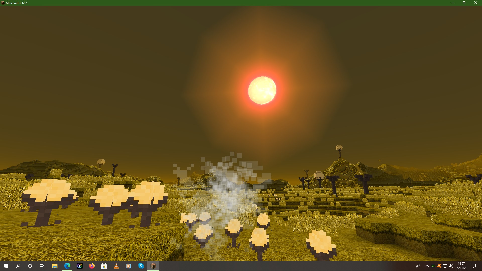 texture HD Chalos with red sun