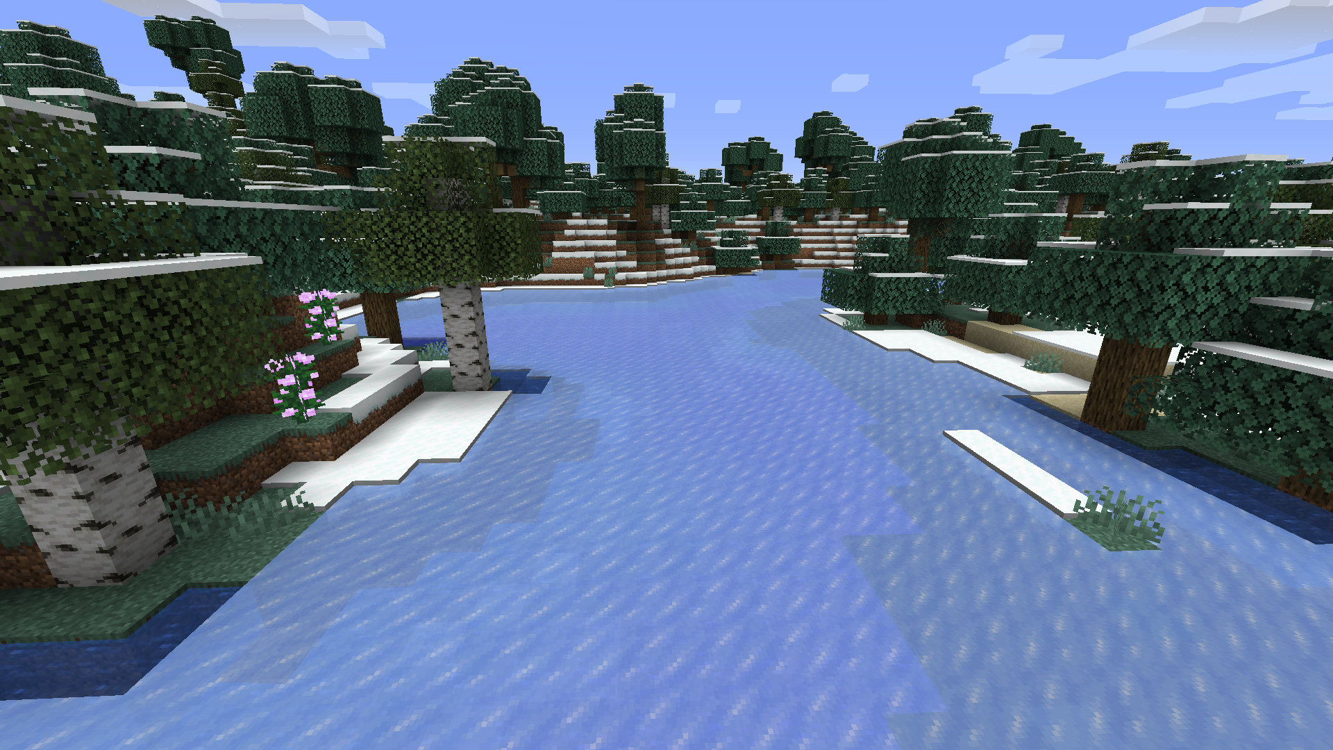 A river that borders cold biomes.