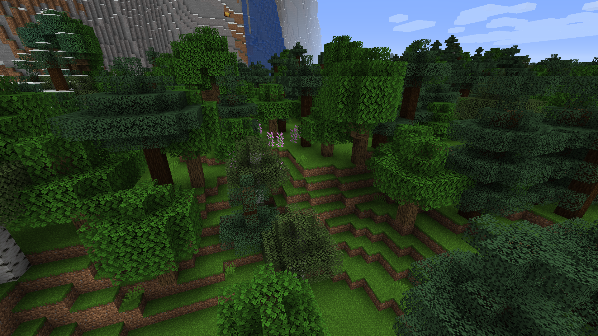 A hilly variant of the mixed forest.