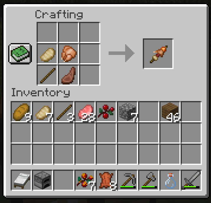 Skewer Crafting Recipe