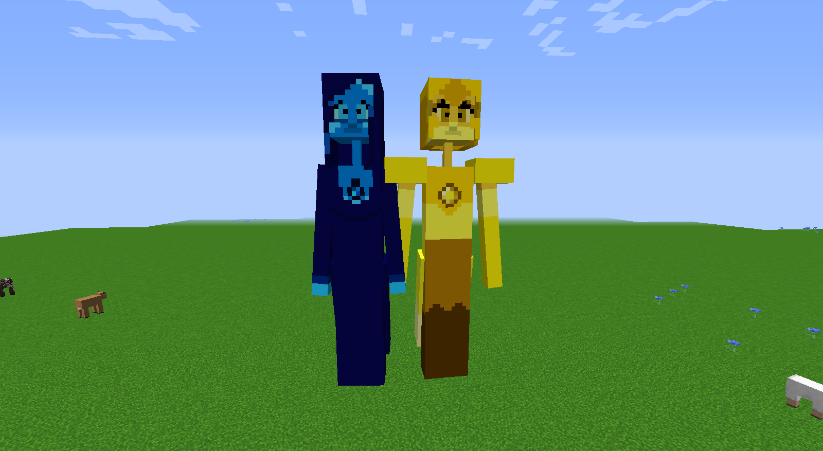 Blue and Yellow Diamond