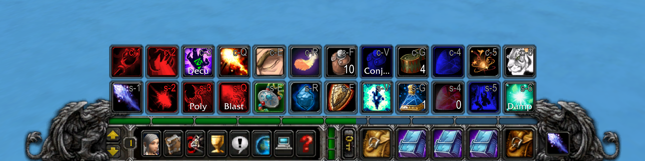 Mage action bar (toggled)