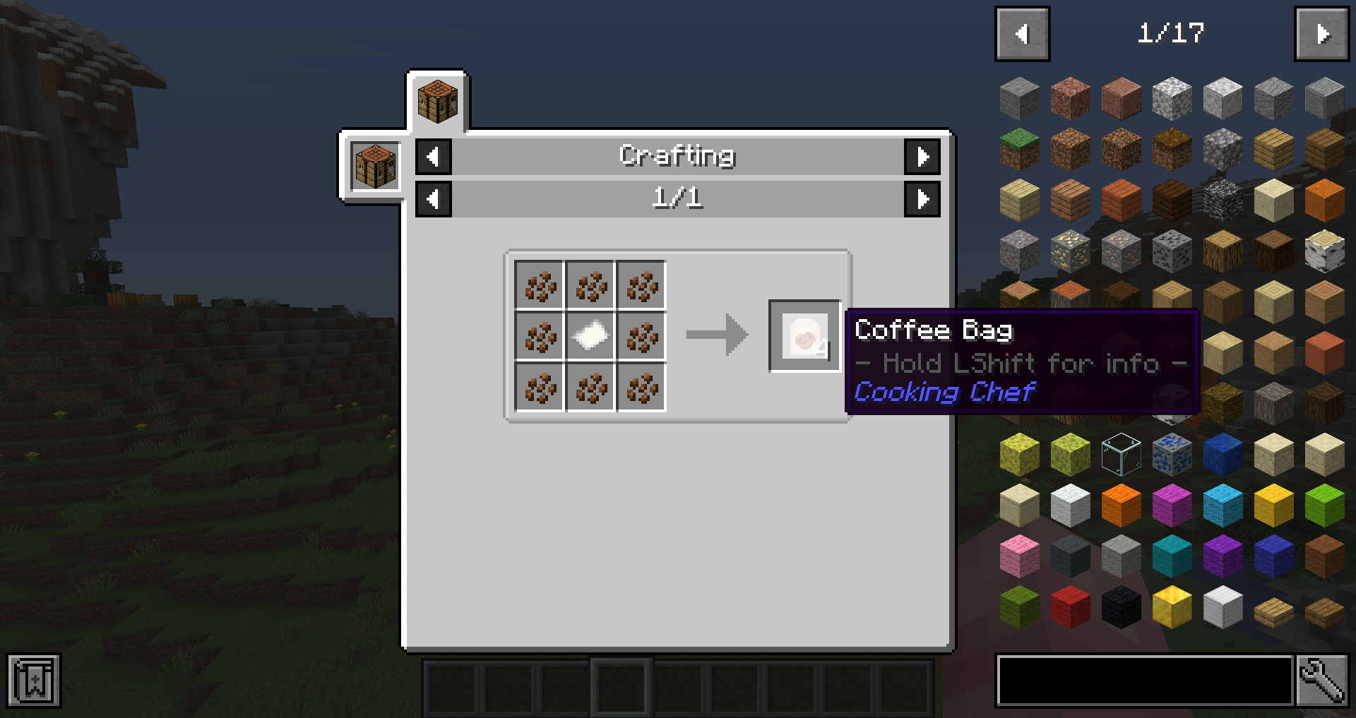 Example of Coffee Bag recipe