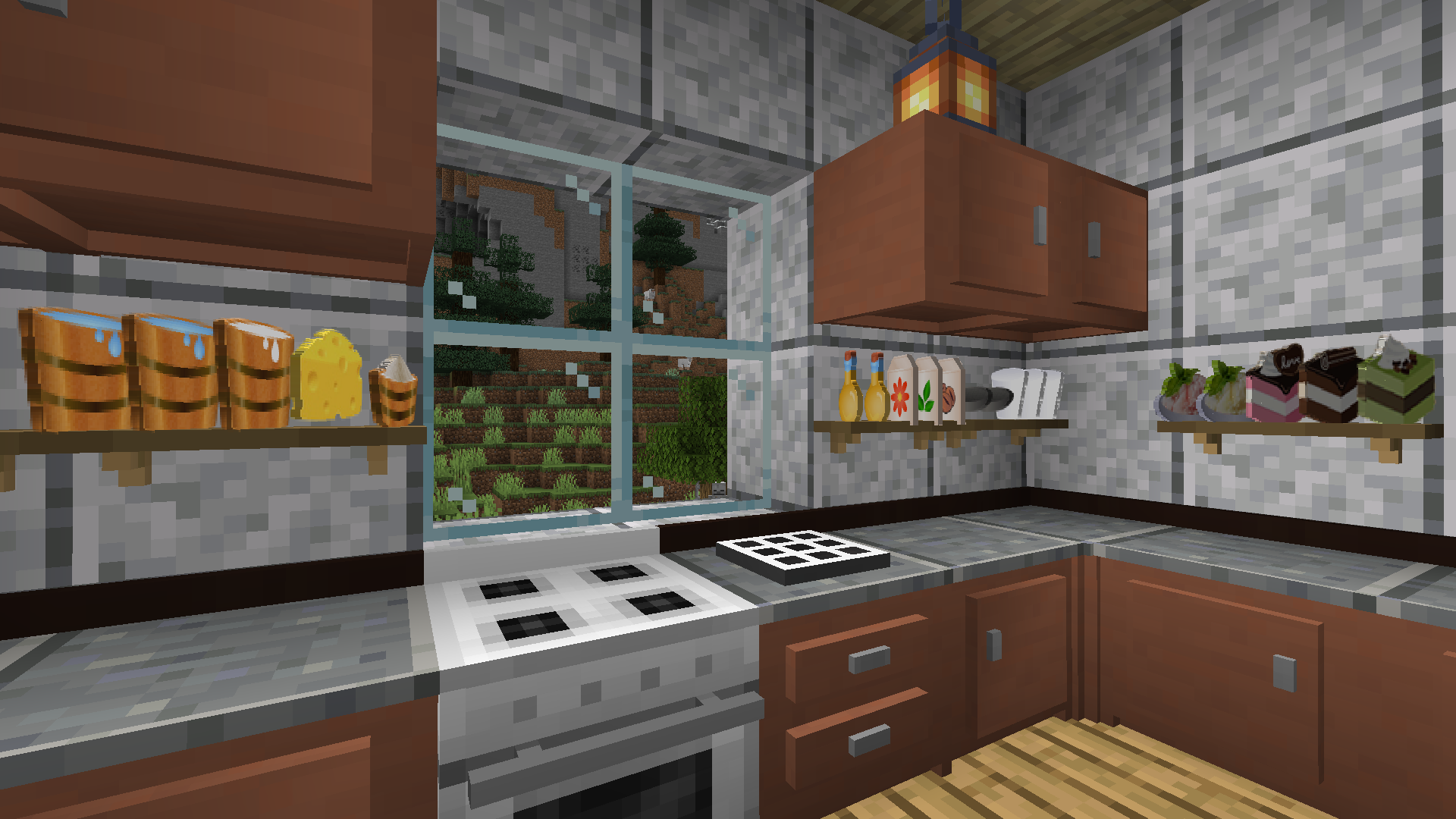 Example of using Cooking Chef with Cooking for Blockheads mod