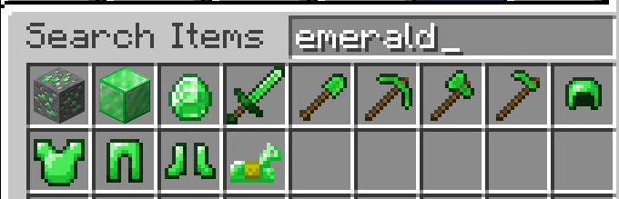 Emerald in the searchbar