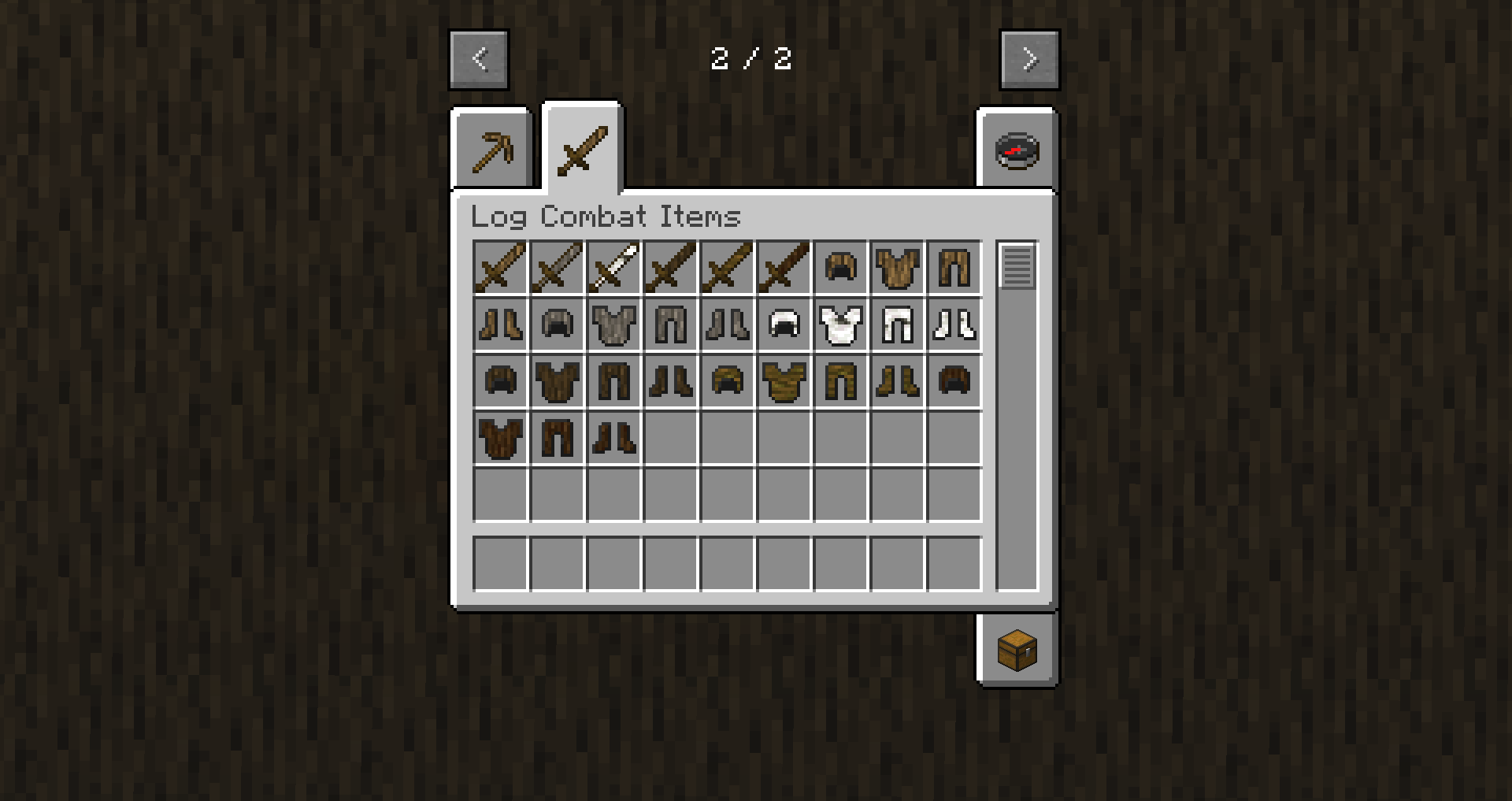 Log Combat Items