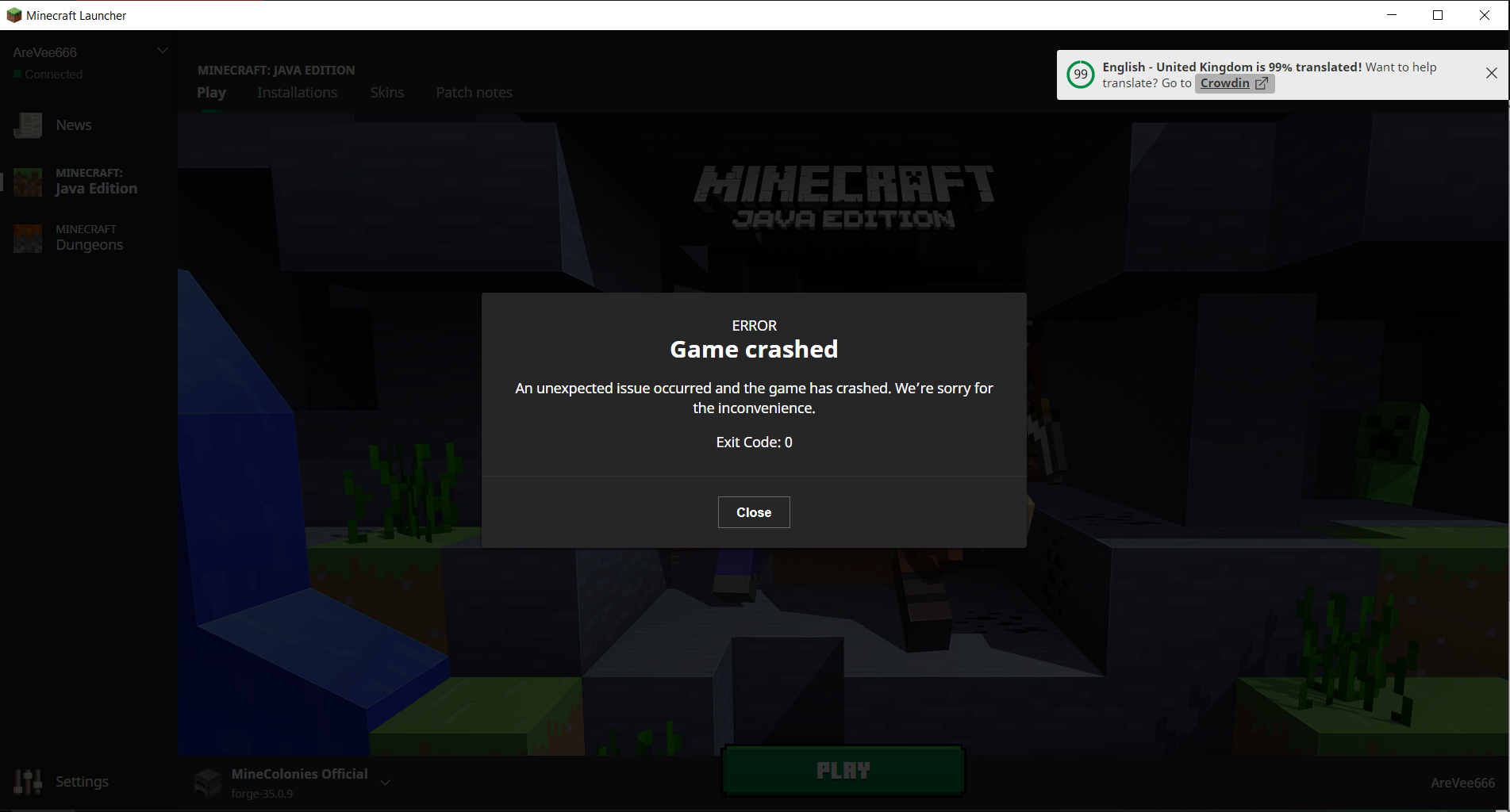 can t open minecraft launcher
