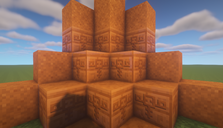 Chiselled Red Sandstone