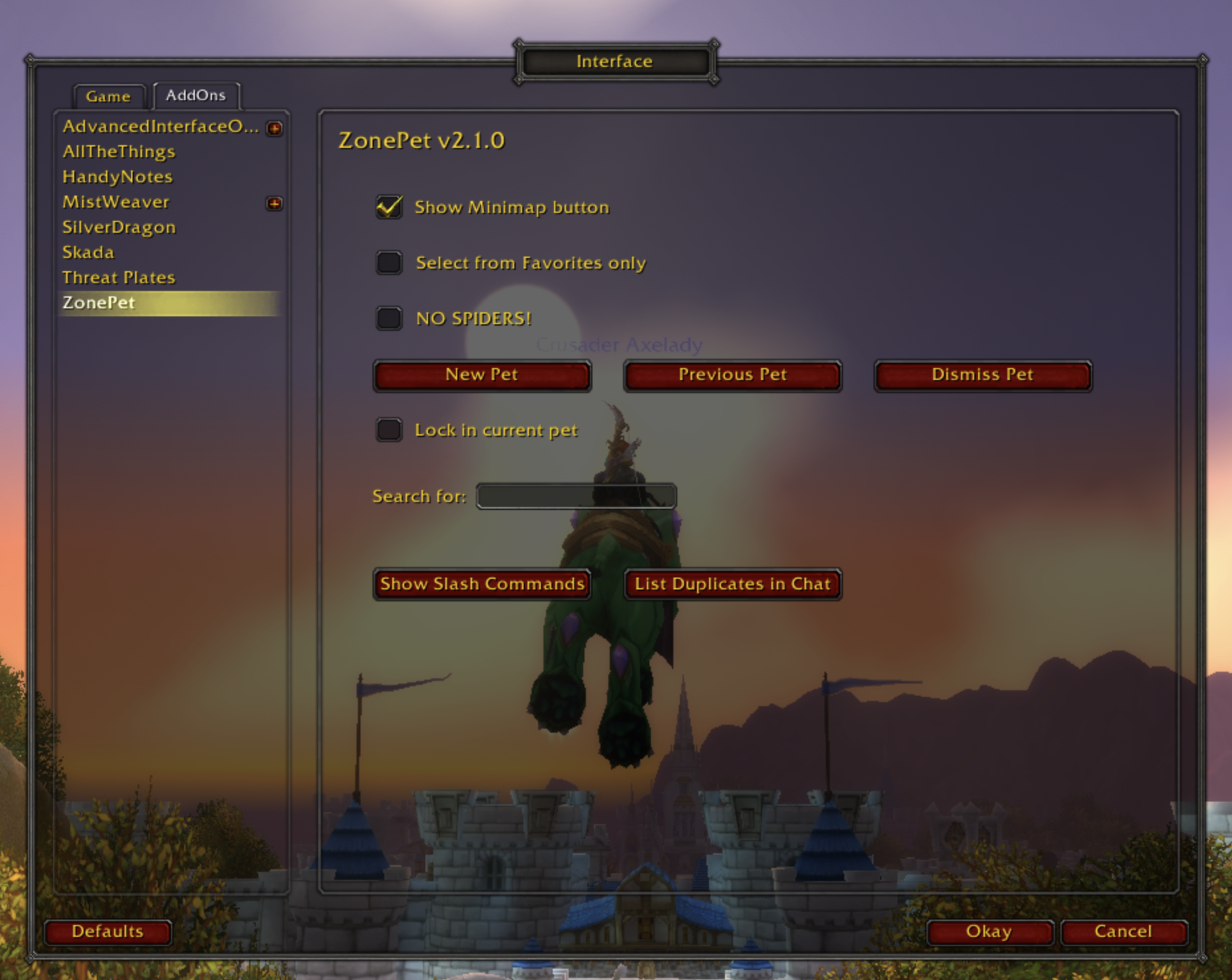 ZonePet - World of Warcraft Addons - CurseForge