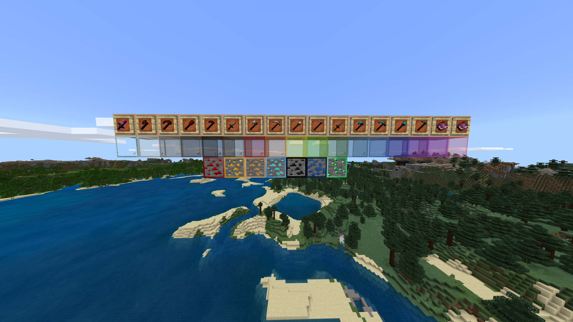 This is a preview of the ores and tools