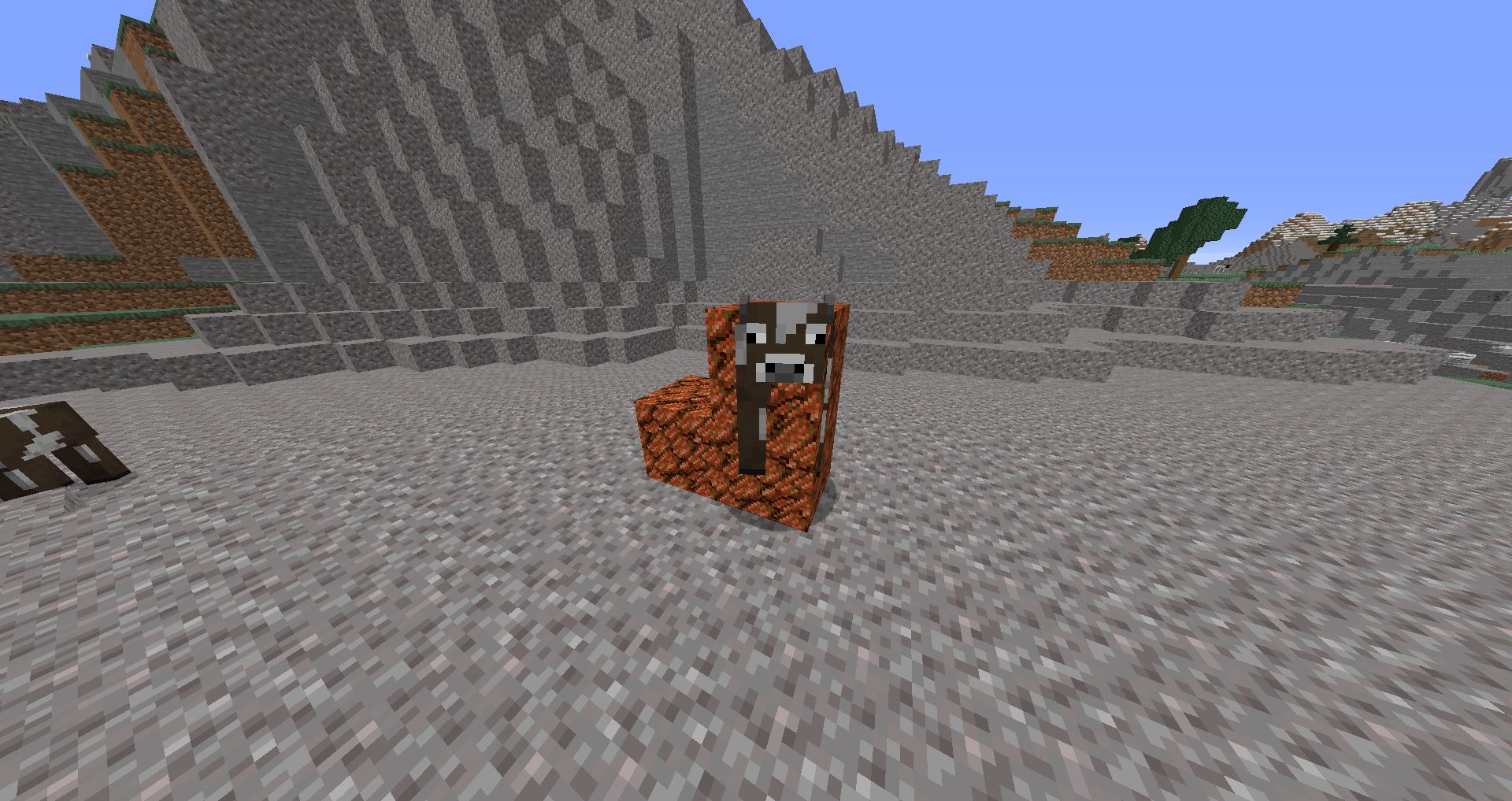 The Rotten Flesh Block is sticky and nasty! Use it as a trap, or slow the fall of entities!