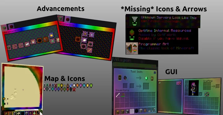 Ultimate Rainbow UI, Particles & More! - Minecraft Resource Packs ...
