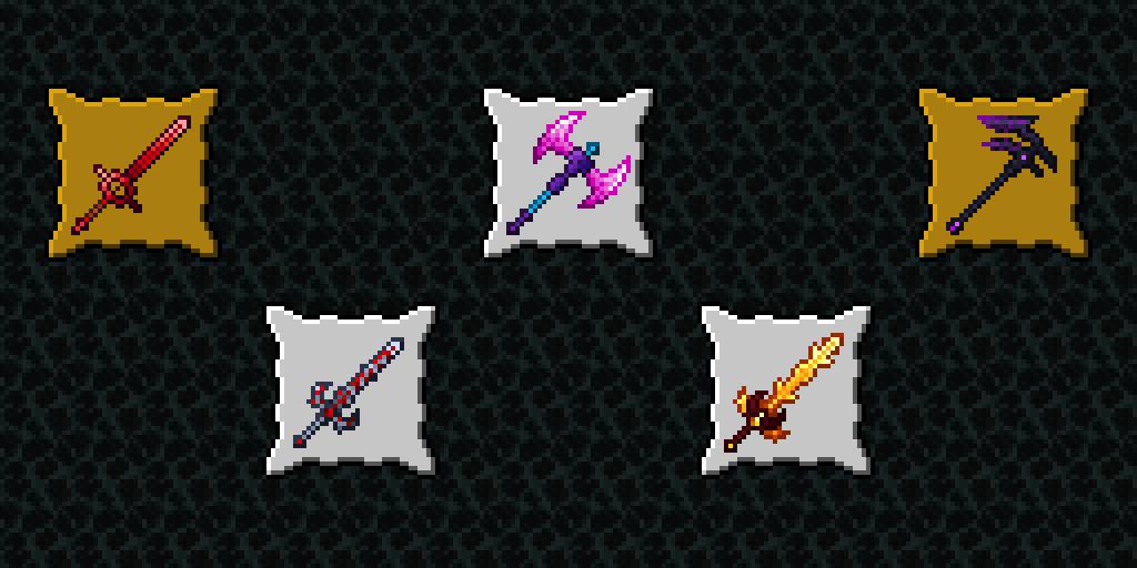 Planned or already added weapons.
Note: Textures may change