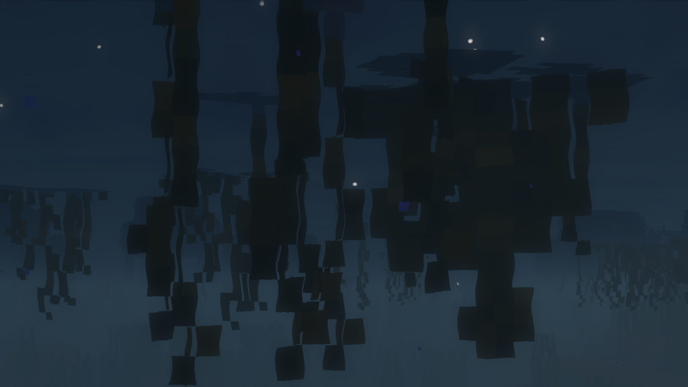 Lilies under water with shaders