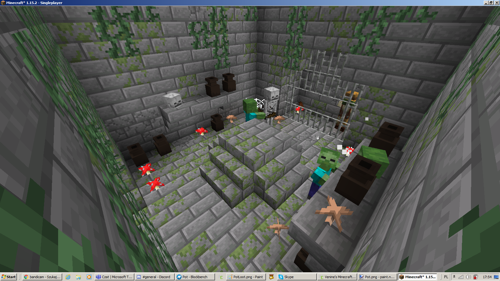 A new structure that generates underground filled with pots