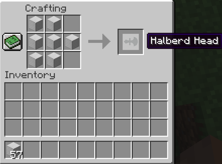 Halberd Head Recipe