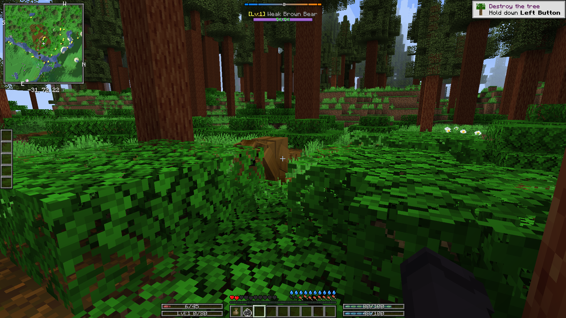 here's what the player hud looks like