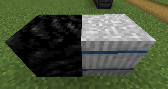 Charcoal block and feather block