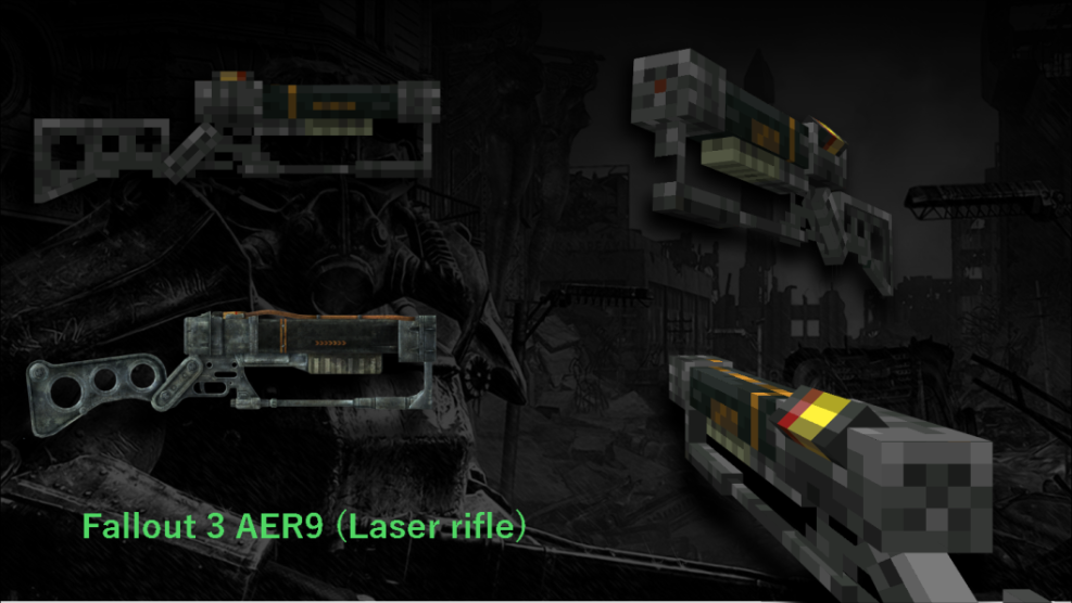 Laser rifle .