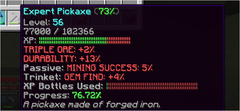 Pickaxe Improvements
