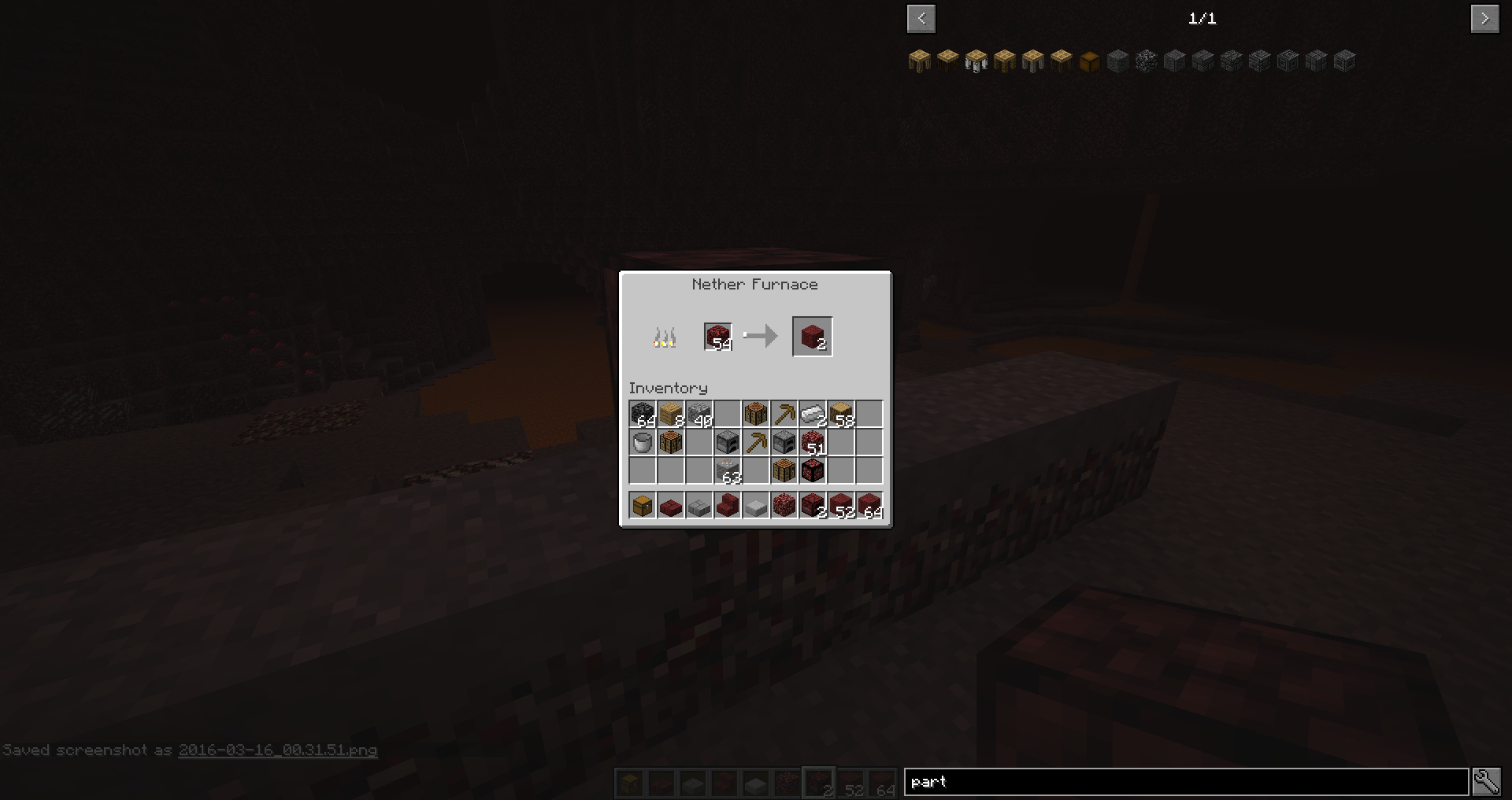 Nether Furnace GUI