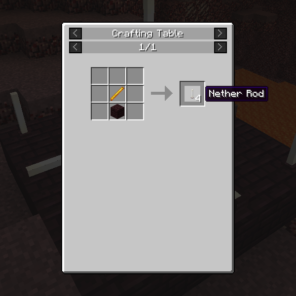 Nether Rod Recipe