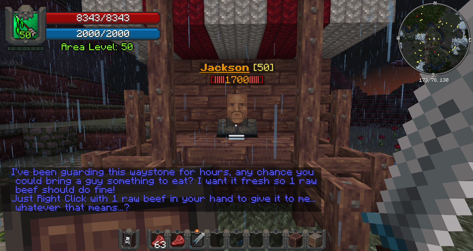 along with a questing system that is a WIP