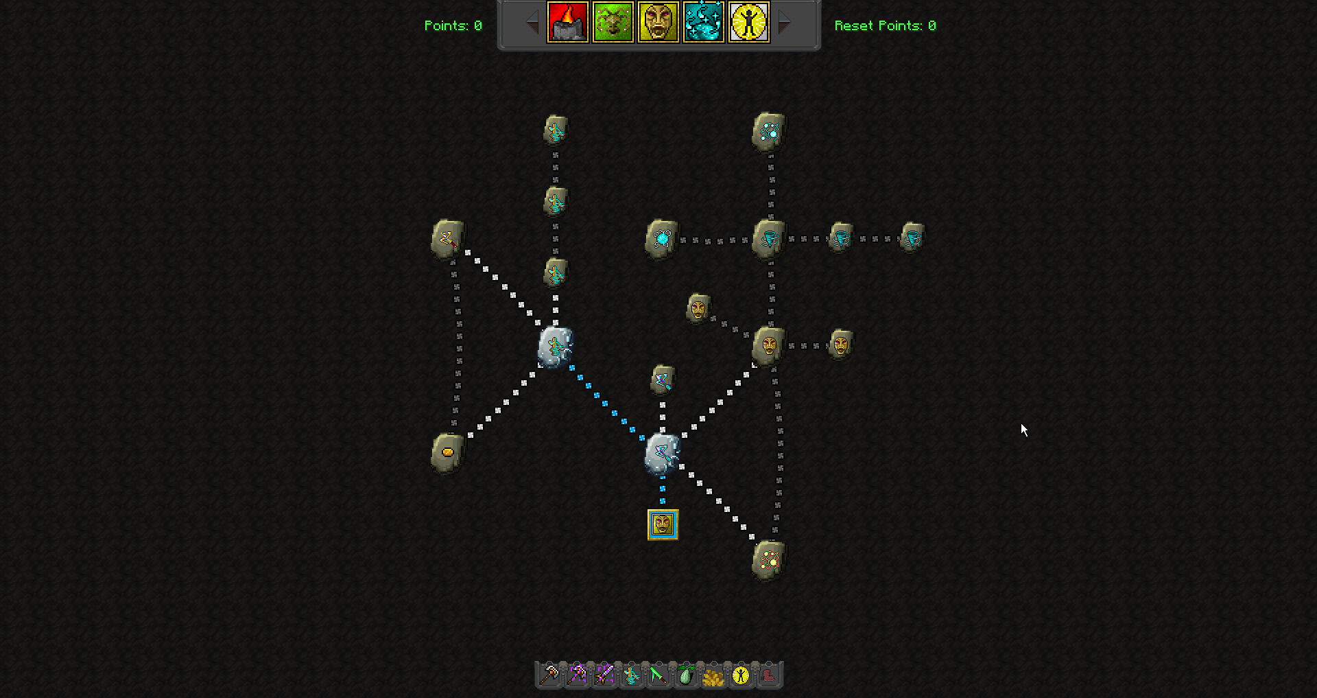 Custom skill trees in progress