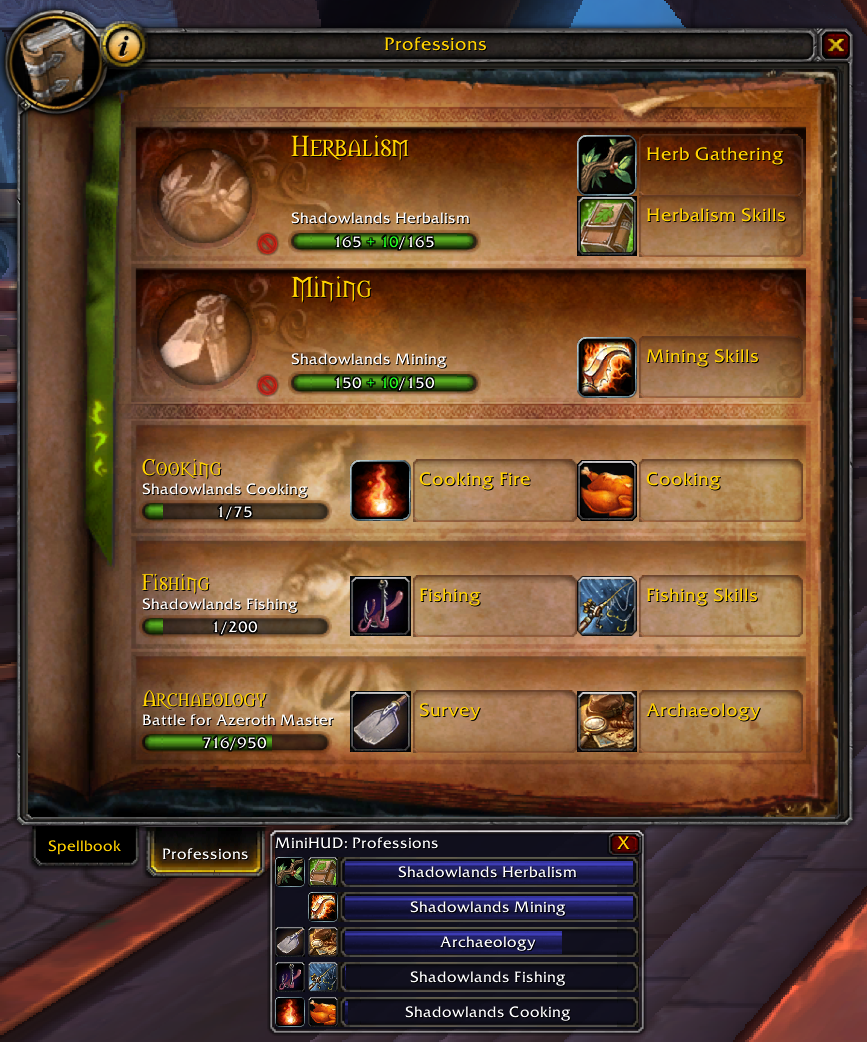 MiniHUD - Profession - World of Warcraft Addons - CurseForge