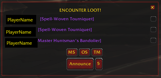 Loot results