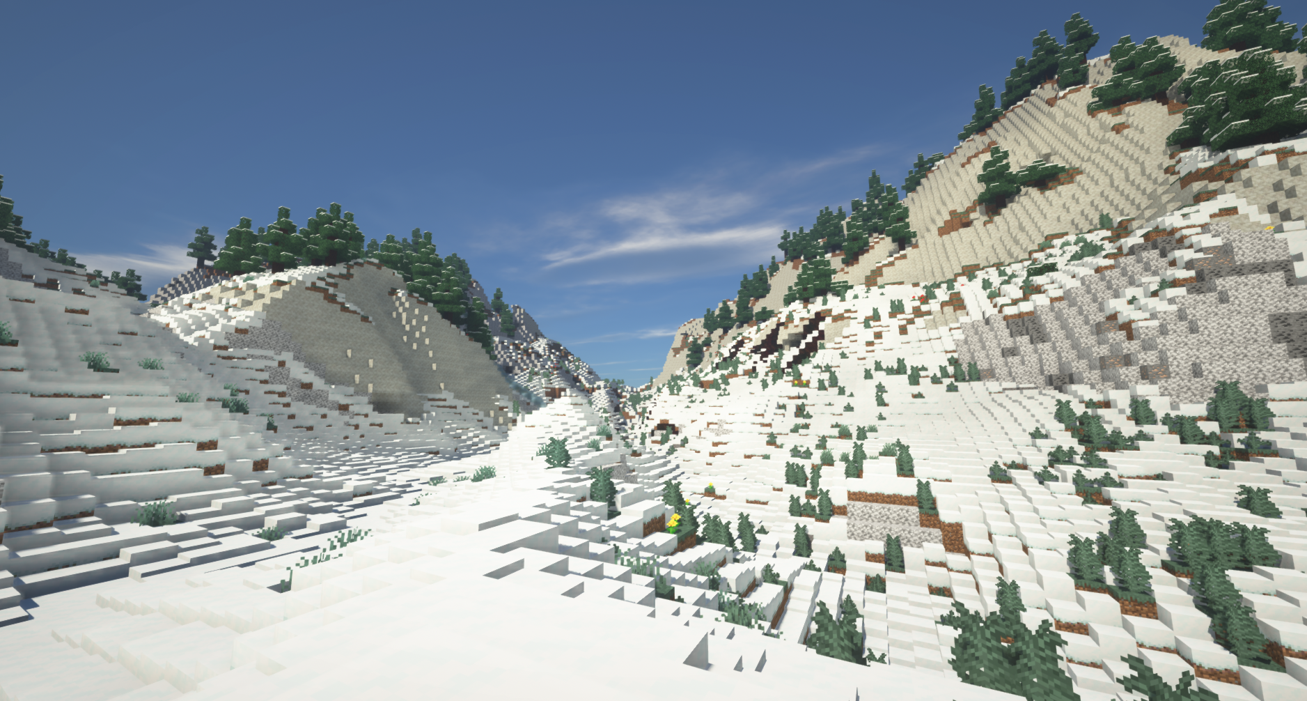Beautiful snowy vista