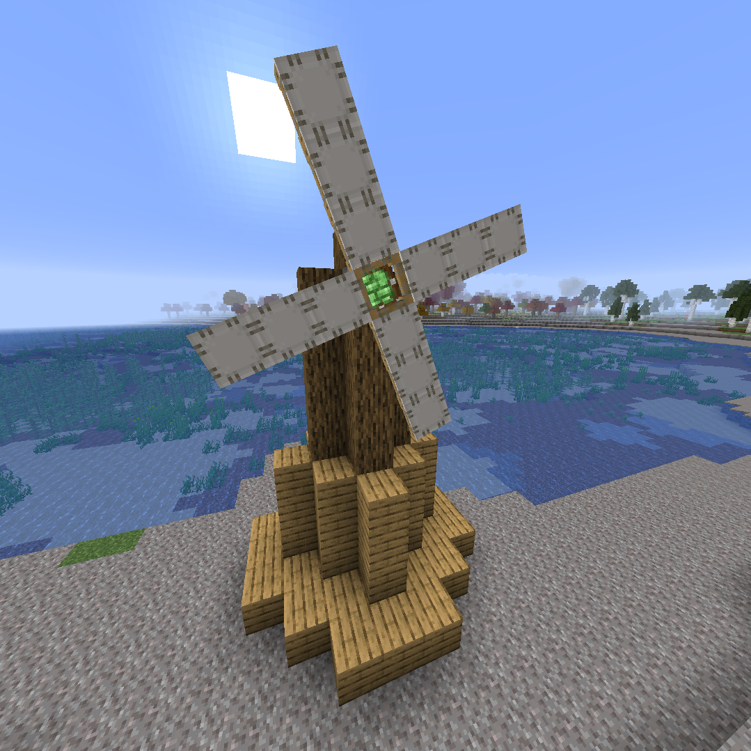 A simple windmill made using the Create mod!