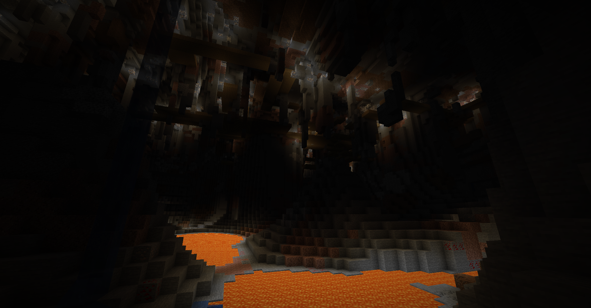 Cave Cavity with Mineshaft