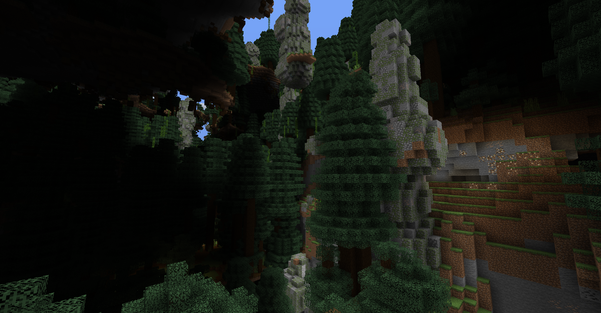 Giant Spruce Taiga Pillars biome