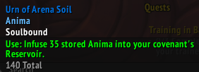 Anima Item Stack (ElvUI)