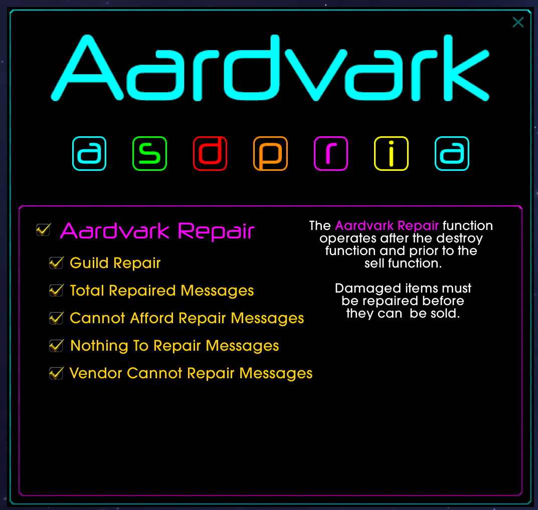 Aardvark Repair